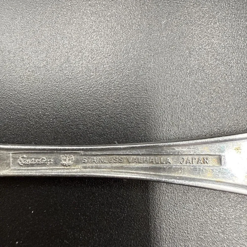 Easterling Valhalla Teaspoon Spoon Stainless Vintage Japan Set of 4 1950s
